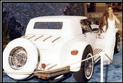 This Clenet Series I reels in the customers at a shopping mall in Newport Beach, California.