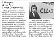 The Santa Barbara Concours d&acute;Elegance gives a glimpse of Alfred DiMora and his new Clenet Coachworks in September 1986.