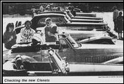 Alfred DiMora&acute;s Classic Clenet Club holds many joint rallies with Ferrari, Lamborghini, and Rolls-Royce owners, such as this one outside the Clenet Carpinteria factory.
