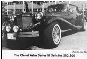 The Oklahoma City <em>Journal Record</em> highlights the three local dealer finalists during the Clenet cross-country tour August 1985.